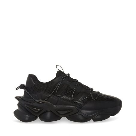 Black Steve Madden Storm Men's Sneakers | PH 4358QAG